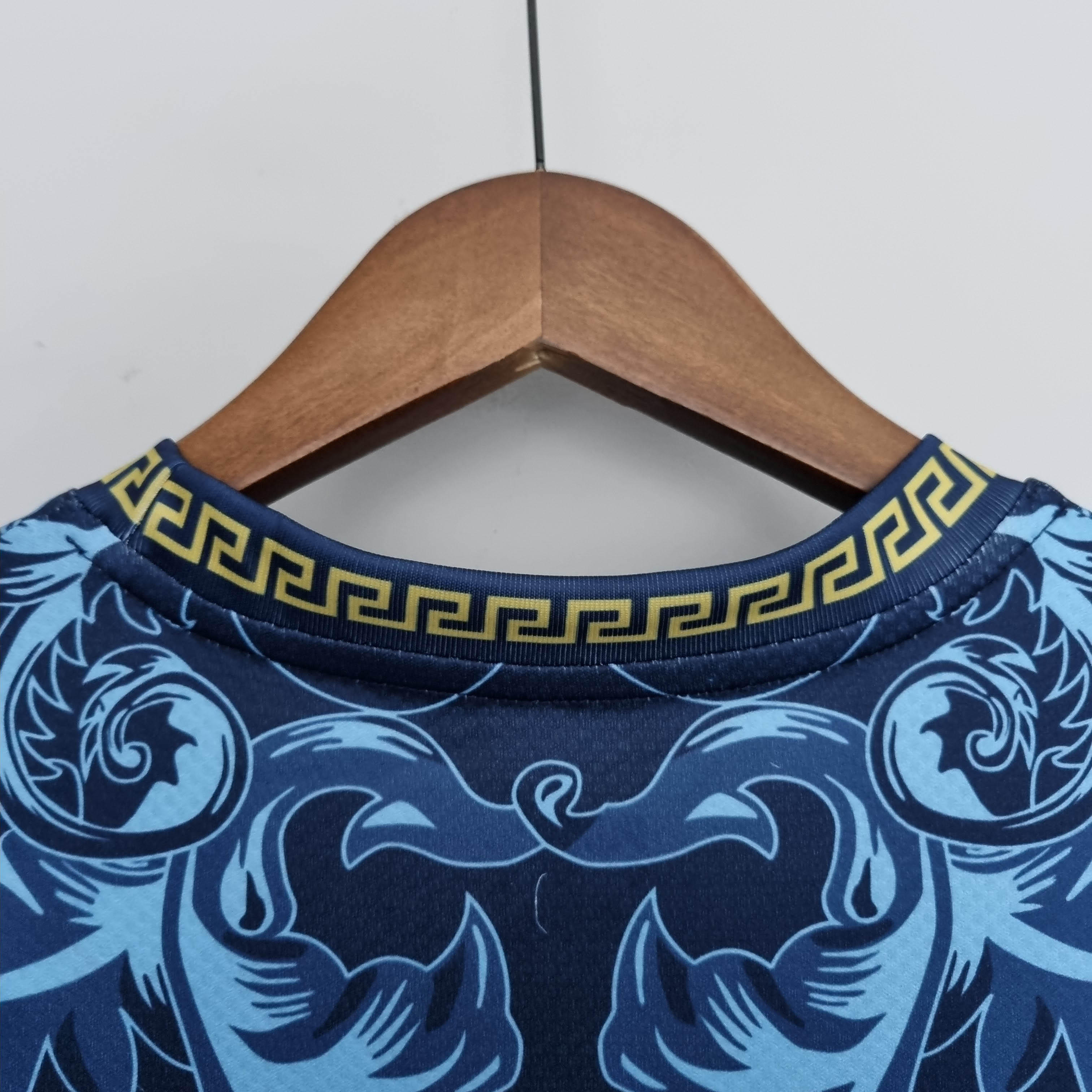 2022 Italy Commemorative Edition Blue Soccer Shirt — view 7