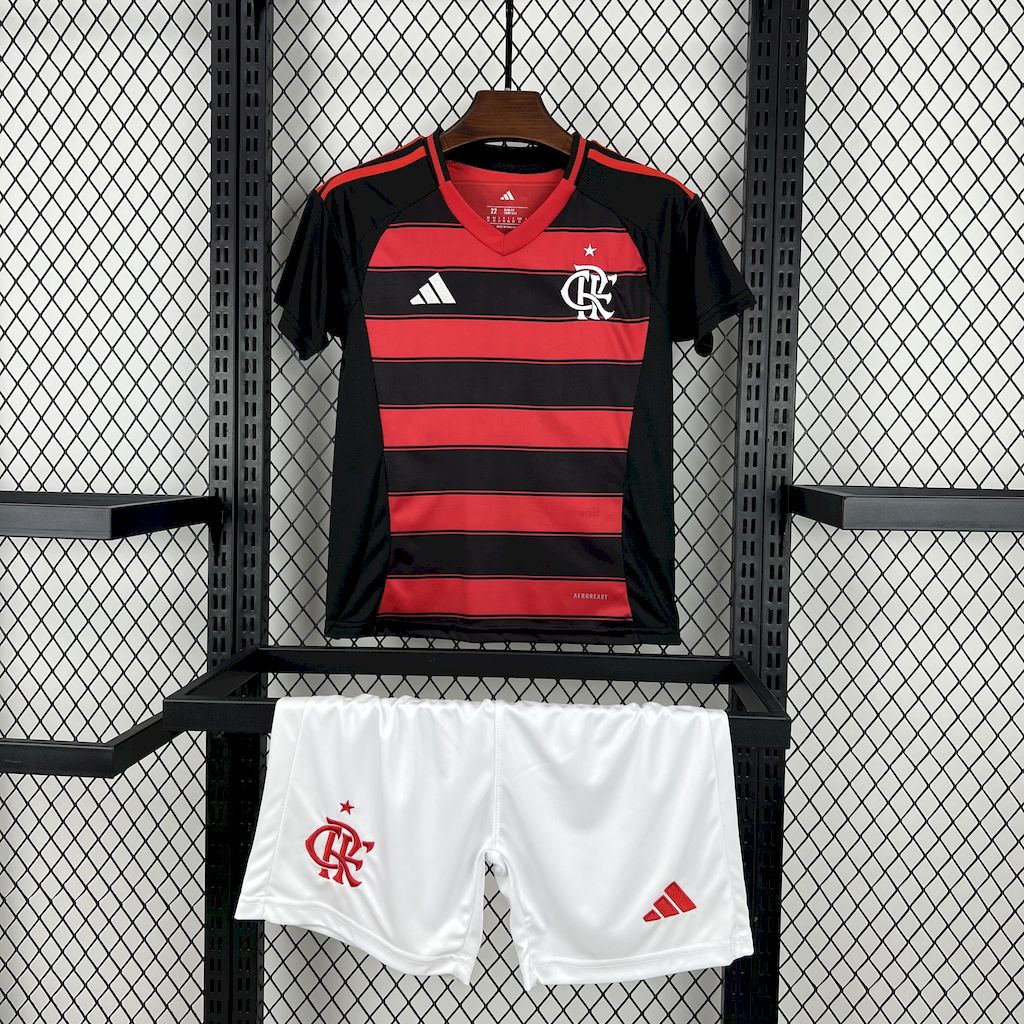 2025/2026 Flamengo Home Football Jersey AAA fan-grade Kids Size