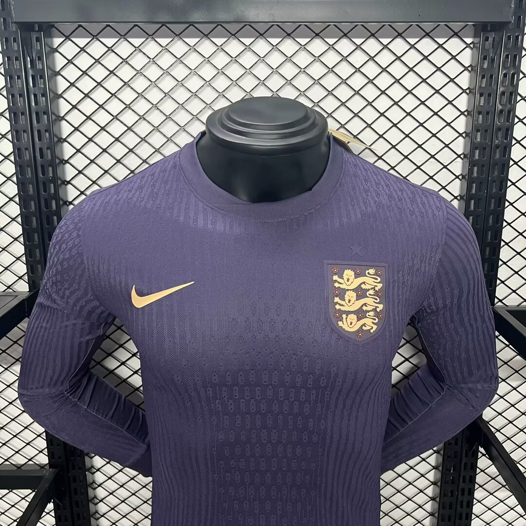 2024-2025 Player Version England Away Long Sleeves Football Shirt AAA fan-grade — view 3