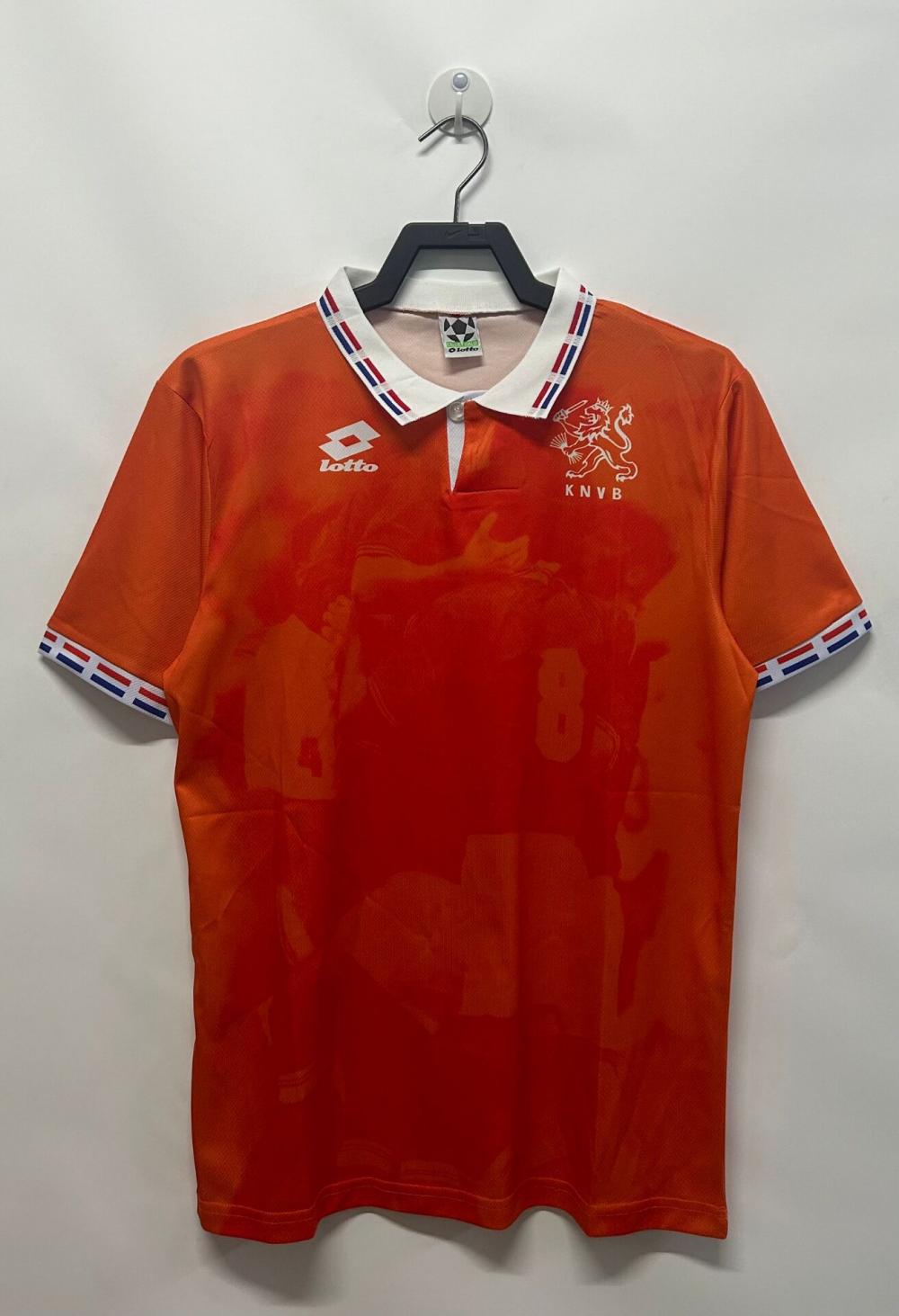 Maillot Domicile Rétro Pays-Bas 1996 Qualité Thaï