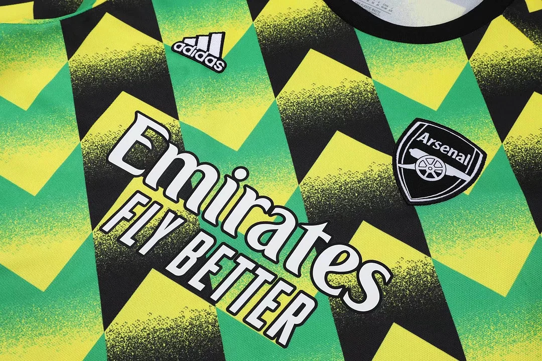 2022/2023 Arsenal Soccer Jersey Training Wear Yellow Black Green — view 6