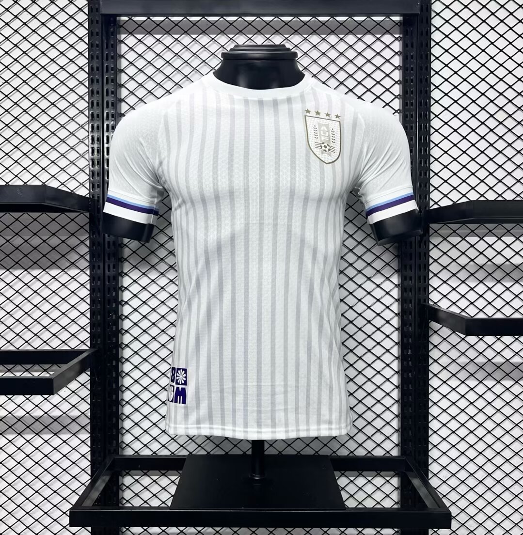 2024-2025 Player Version Uruguay National Team Away Football Shirt