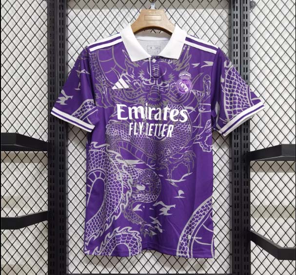 2023/2024 Real Madrid Chinese Dragon purple Football Shirt AAA fan-grade — main view
