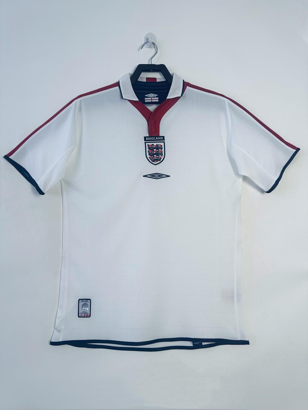 2004 Retro England Home Soccer Jersey AAA fan-grade — main view