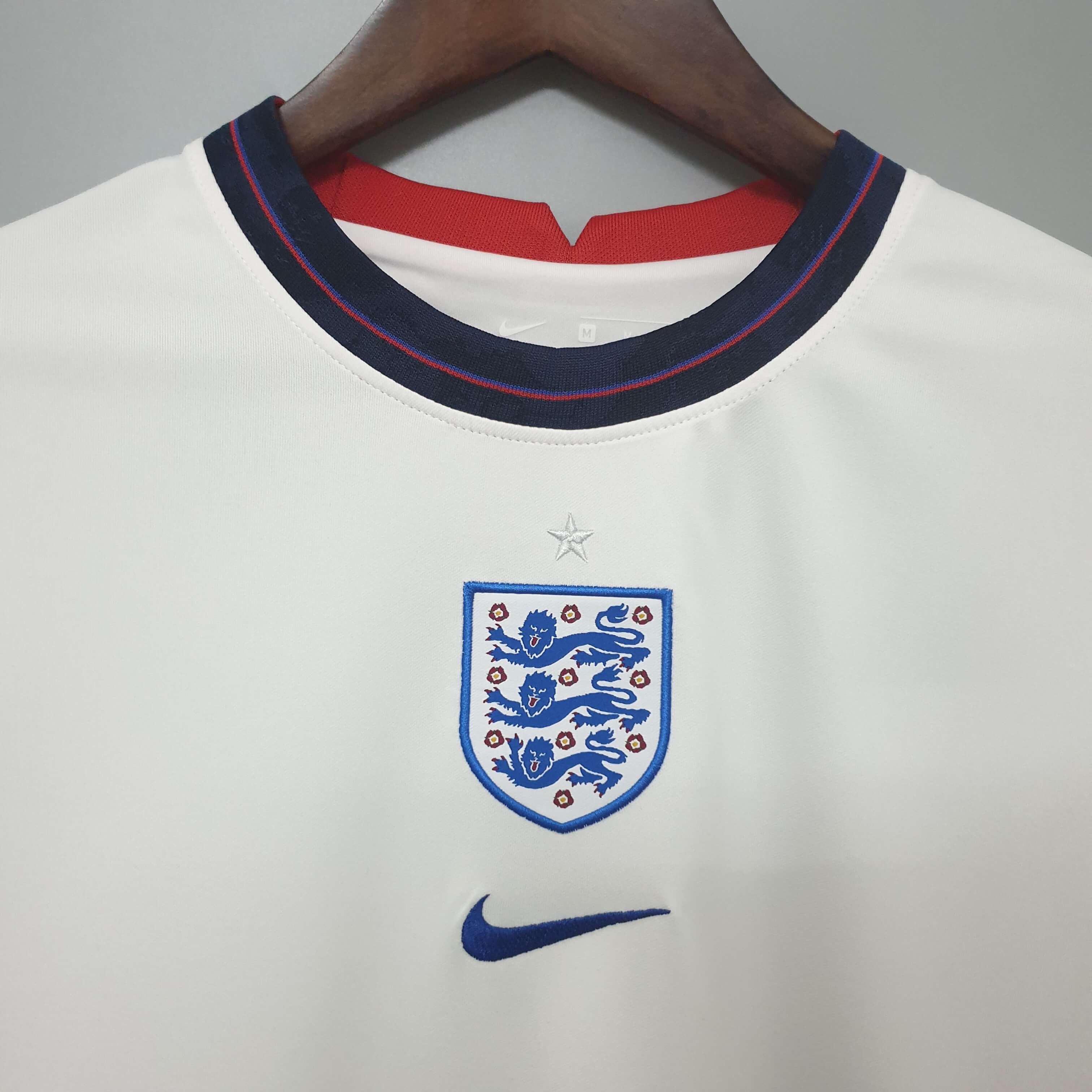 Camisa de Futebol 2020 Inglaterra Branca Home — view 3