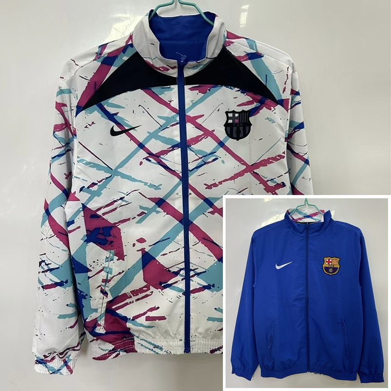 Maillot Coupe-Vent Réversible Barcelona 2025/2026 Qualité Thaï 01
