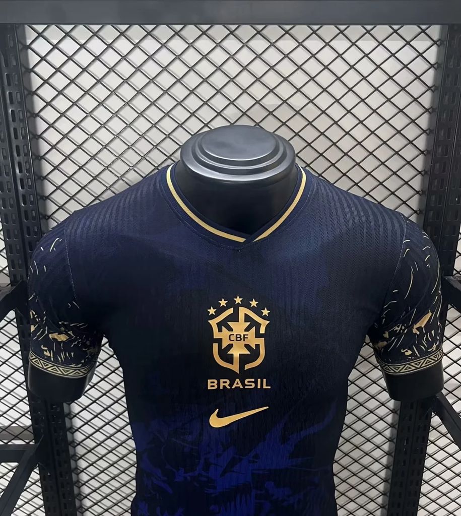 2024-2025 Player Version Brazil Blue Special Edition Jersey AAA fan-grade — view 3