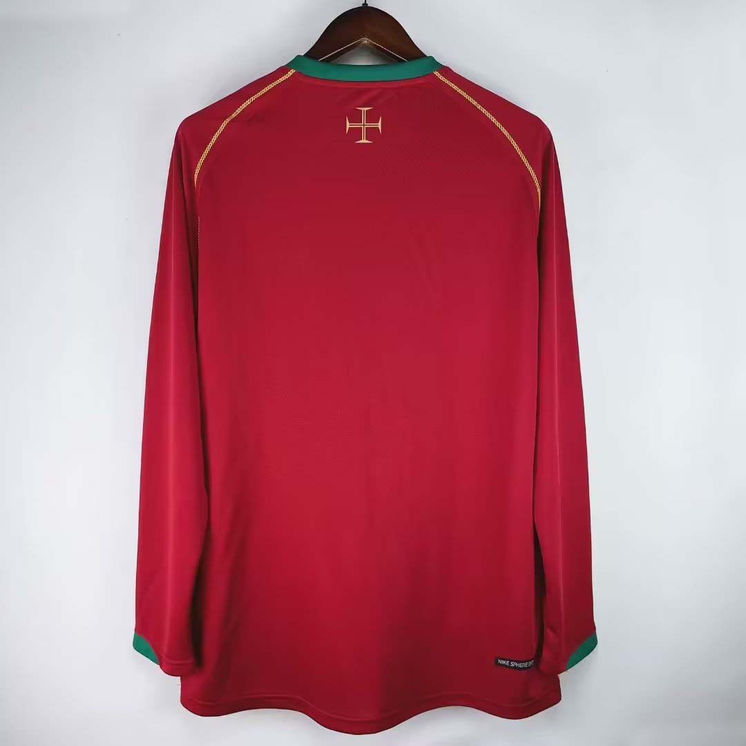 2006 Retro Long Sleeve Portugal Home Football Shirt — view 2