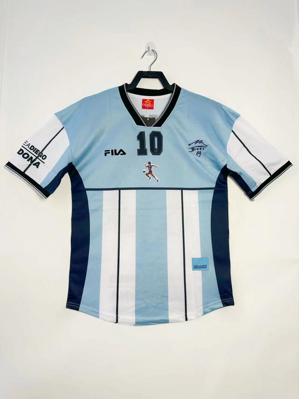 Camiseta Conmemorativa Retro Selección Argentina Maradona 2001 Calidad Tailandesa