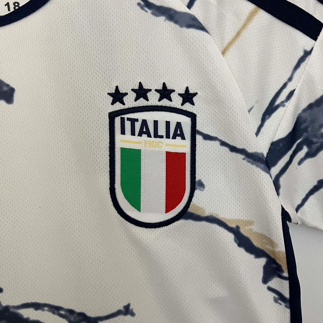 2023 Italy Away Soccer Shirt Kids Size — view 7