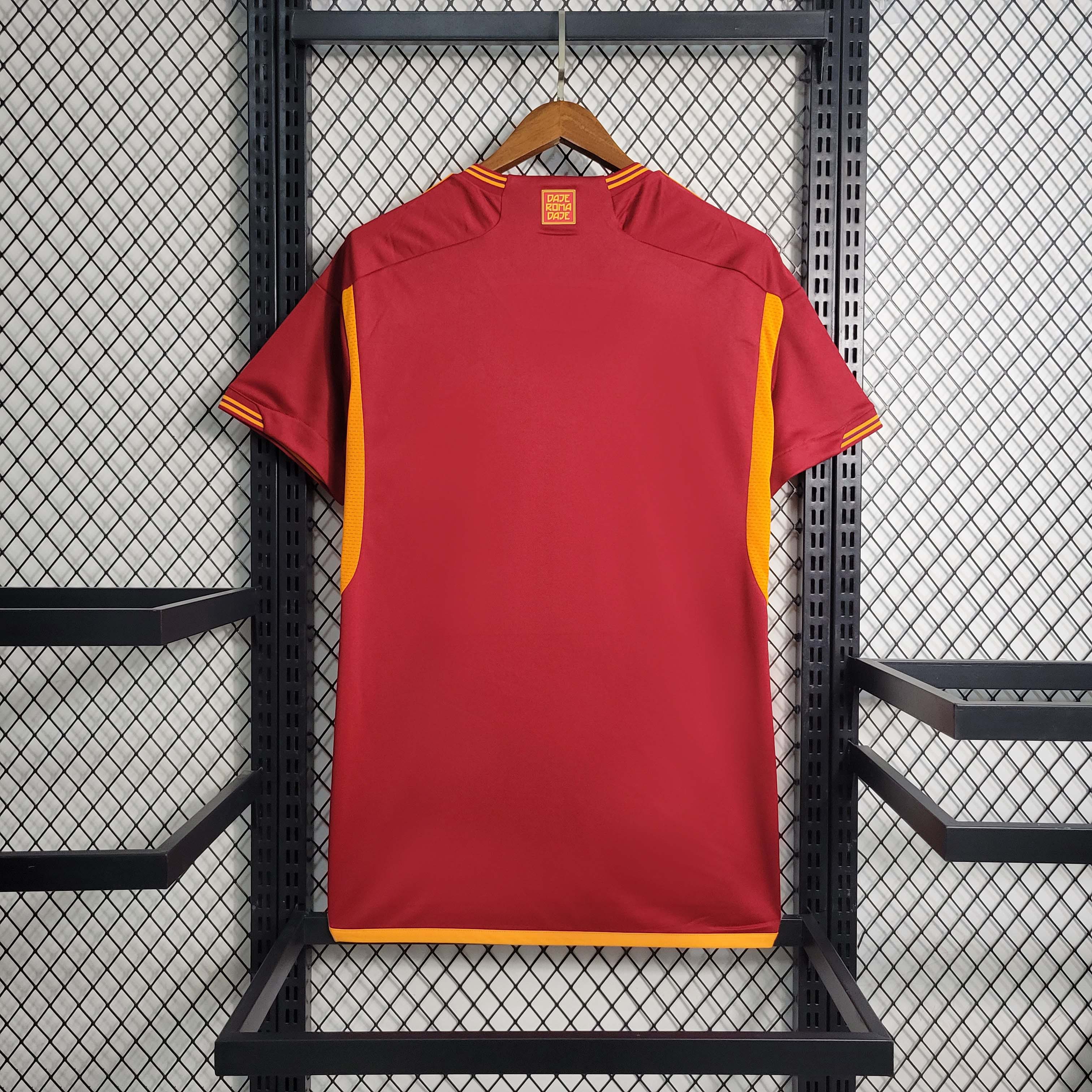 2023/2024 Roma Home Soccer Jersey AAA fan-grade — view 2