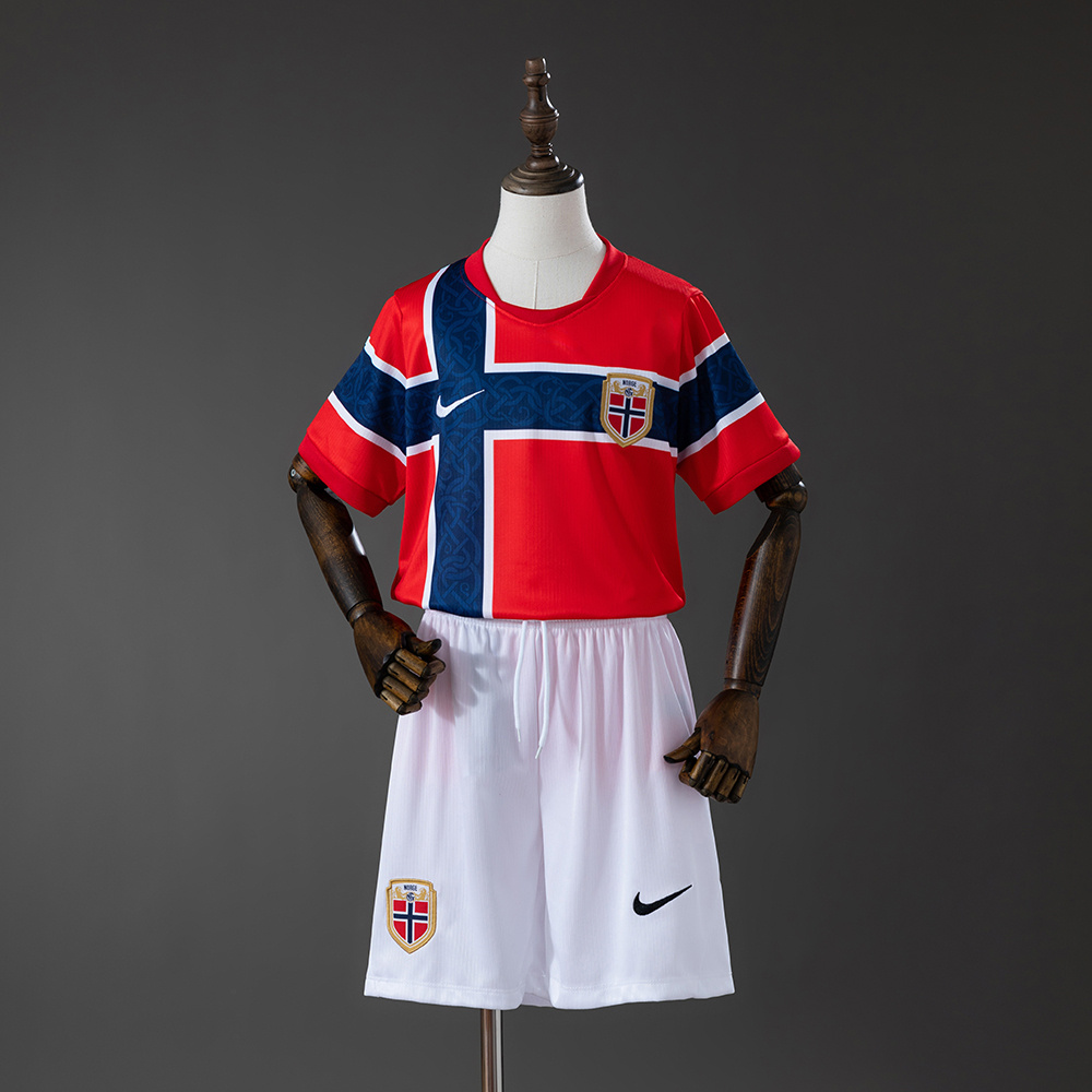 2026 Norway National Team Home Football Shirt AAA fan-grade Kids Size