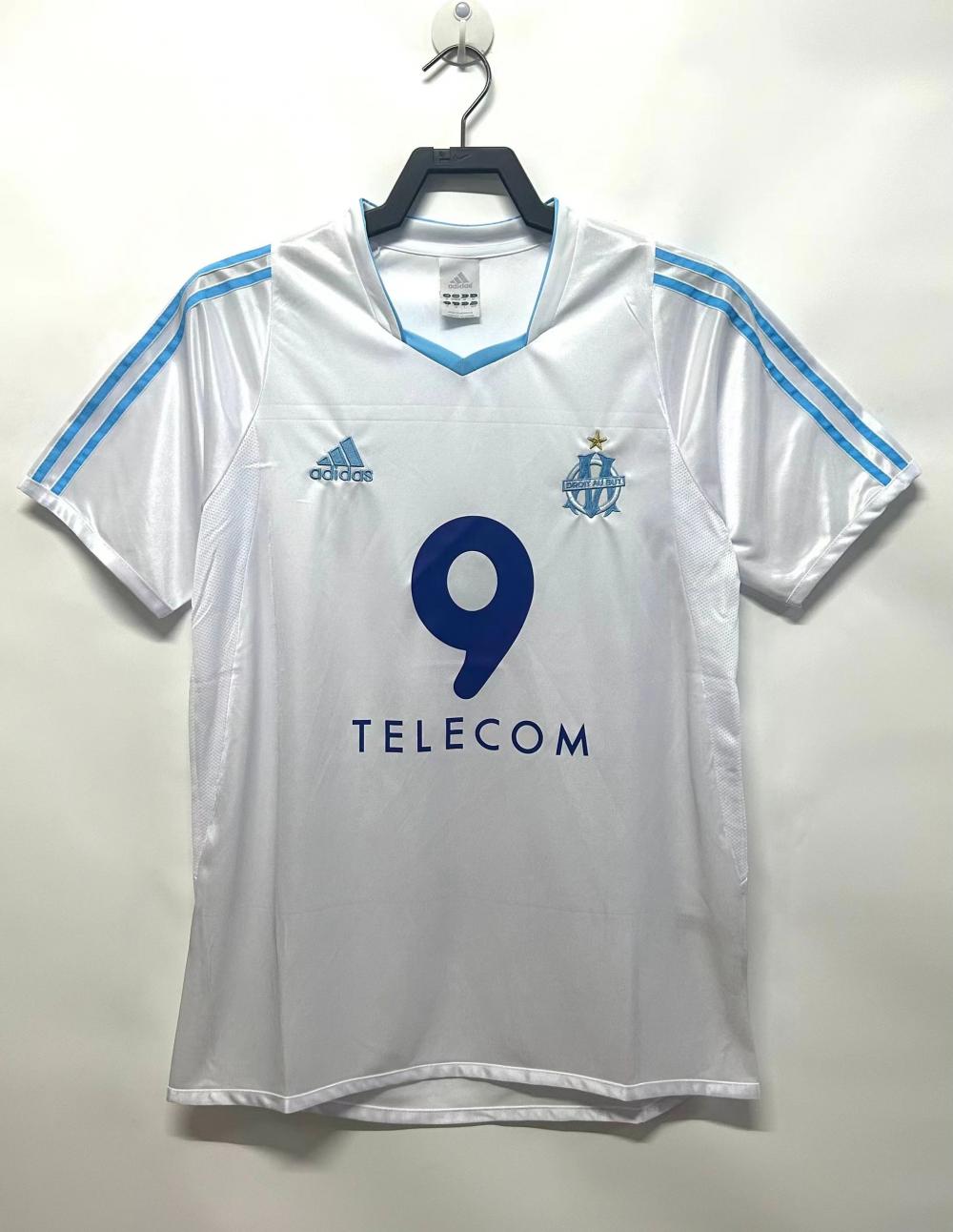 2002-2003 Retro Olympique de Marseille Home Football Jersey AAA fan-grade — main view