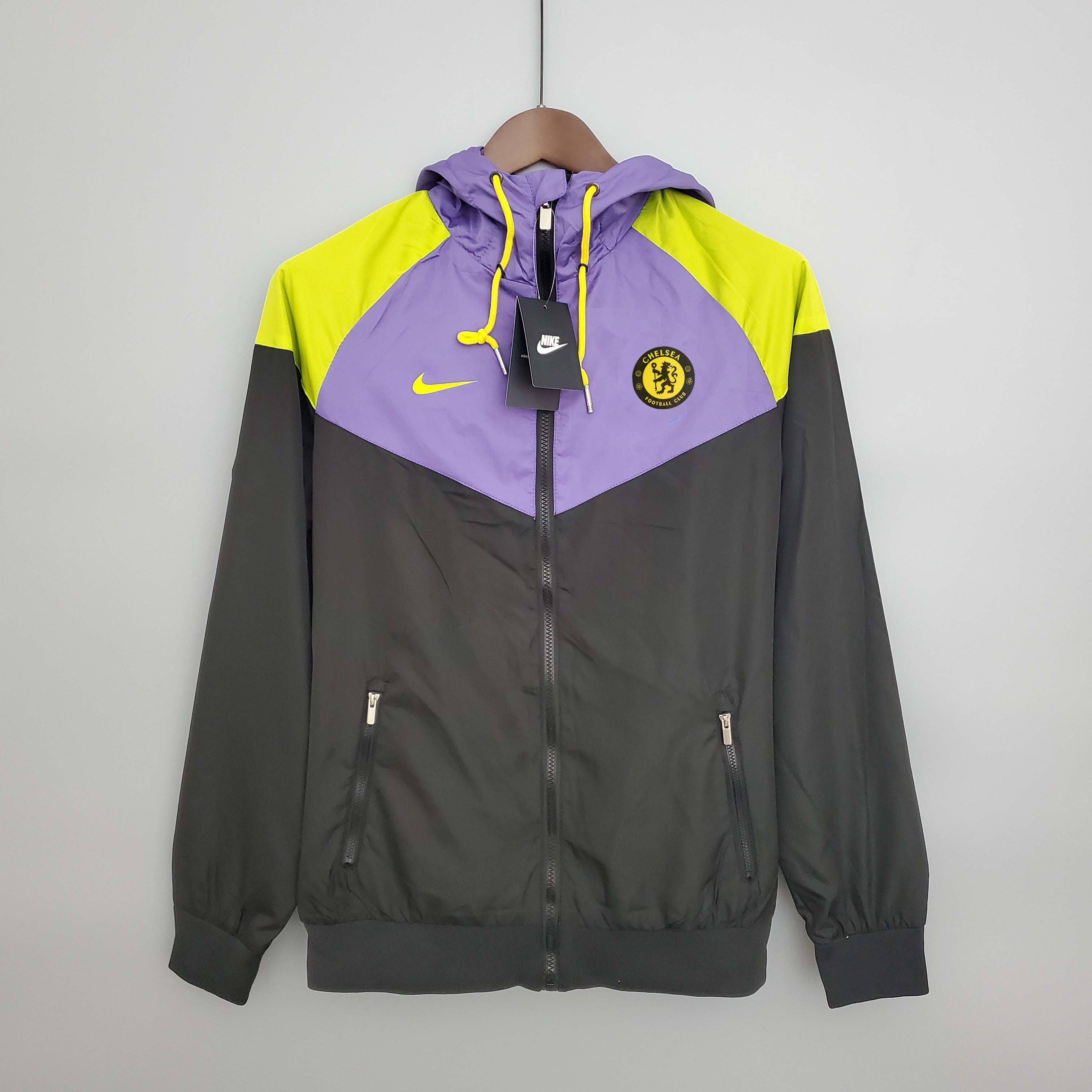 2023/2024 Chelsea Jersey Windbreaker Black and purple — main view