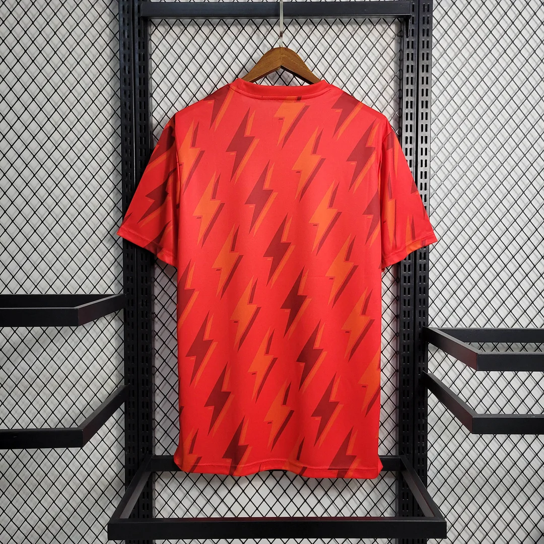 2023/2024 Arsenal Training Wear Red Soccer Jersey — view 2