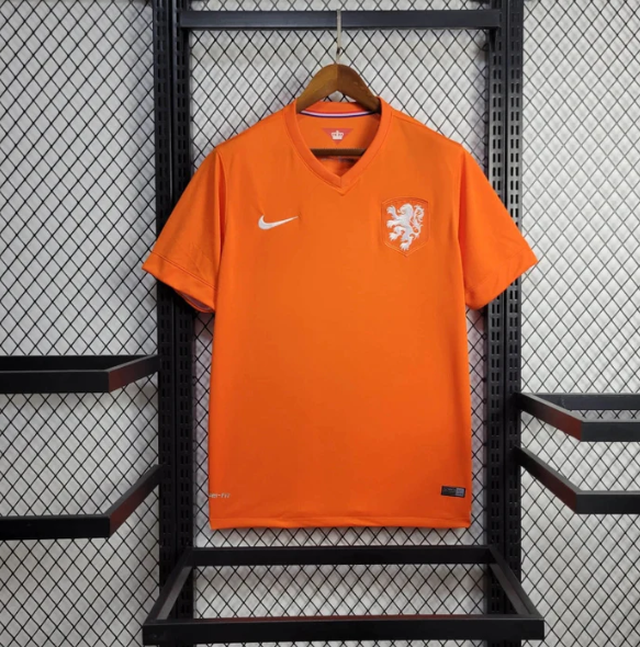 Maillot de foot domicile Pays-Bas 2014 Rétro AAA qualité fan