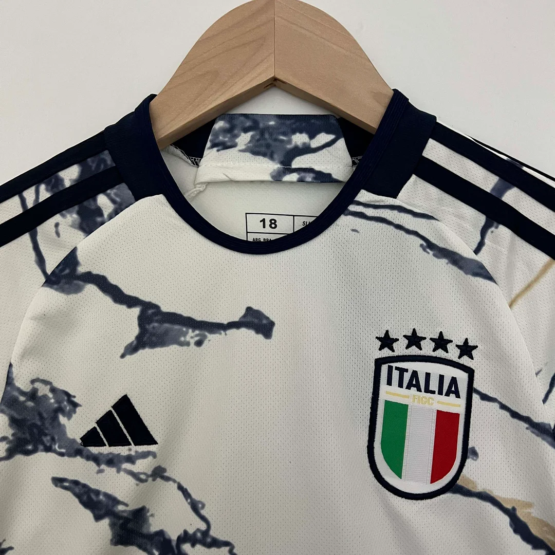 2023 Italy Away Soccer Shirt Kids Size — view 3