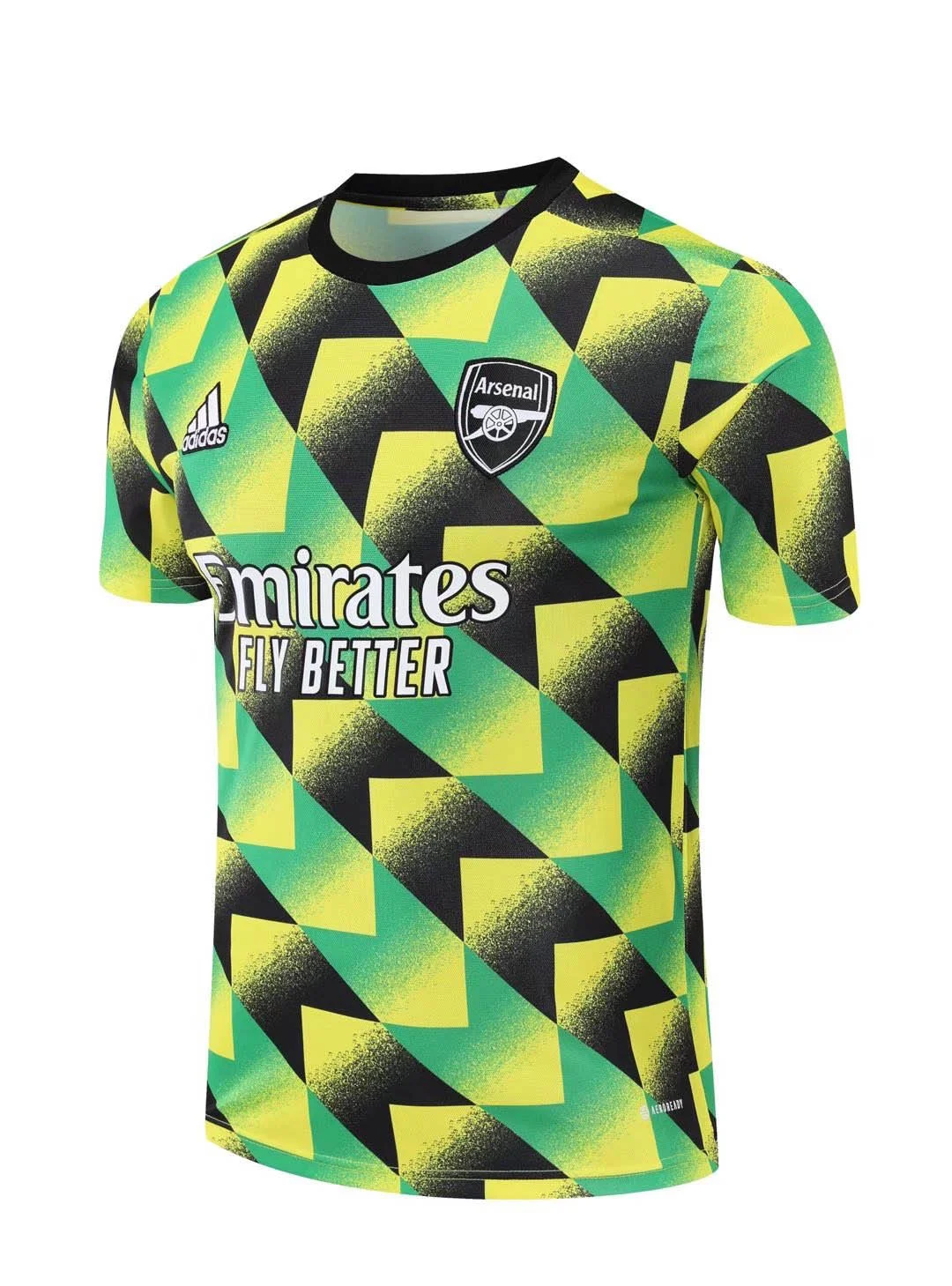 2022/2023 Arsenal Soccer Jersey Training Wear Yellow Black Green — view 3