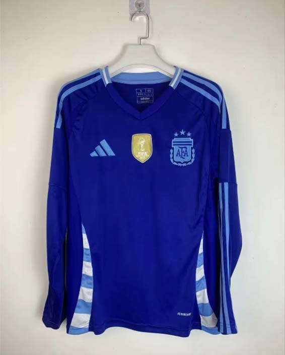 2024 Long Sleeve Argentina Away Football Shirt AAA fan-grade