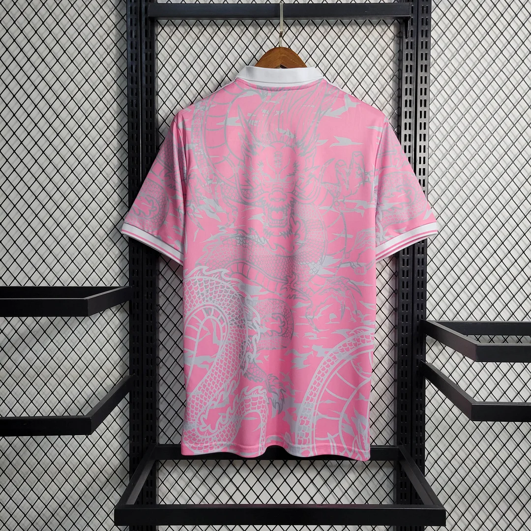 2023/2024 Real Madrid Chinese Dragon Pink Football Shirt — view 2