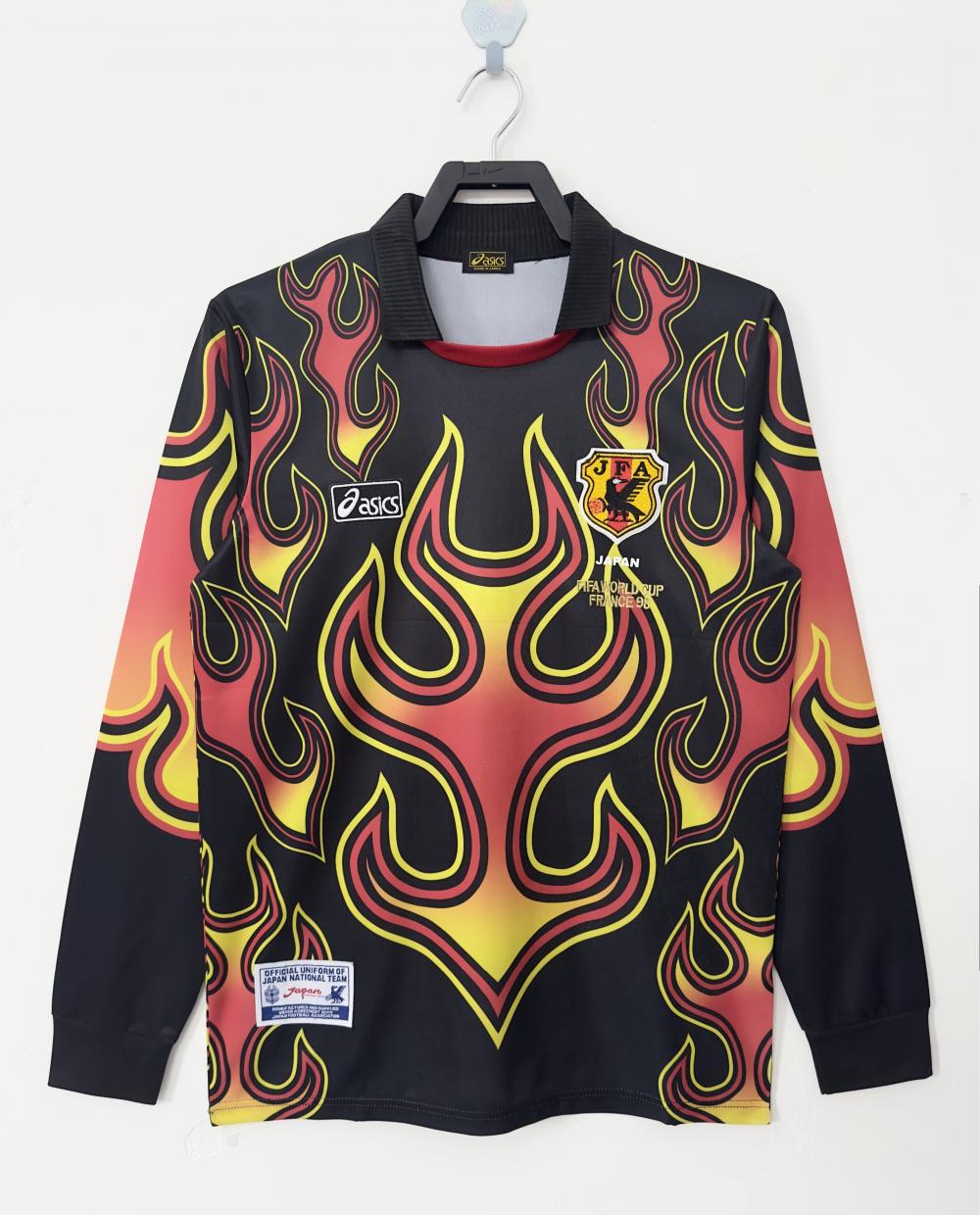 1998 Retro Japan Goalkeeper Football Jersey Long Sleeve AAA fan-grade