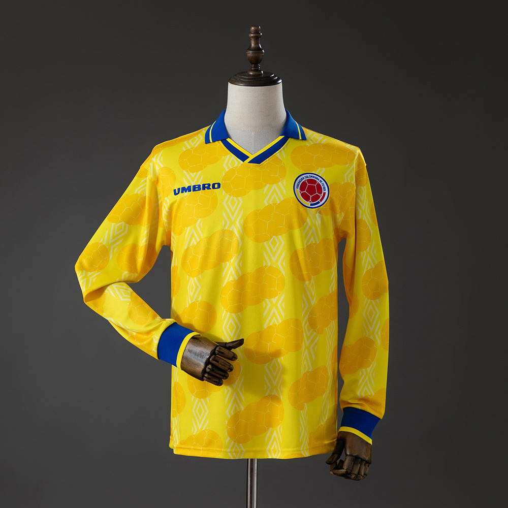 1994 Colombia Home Retro Long Sleeve Jersey AAA fan-grade