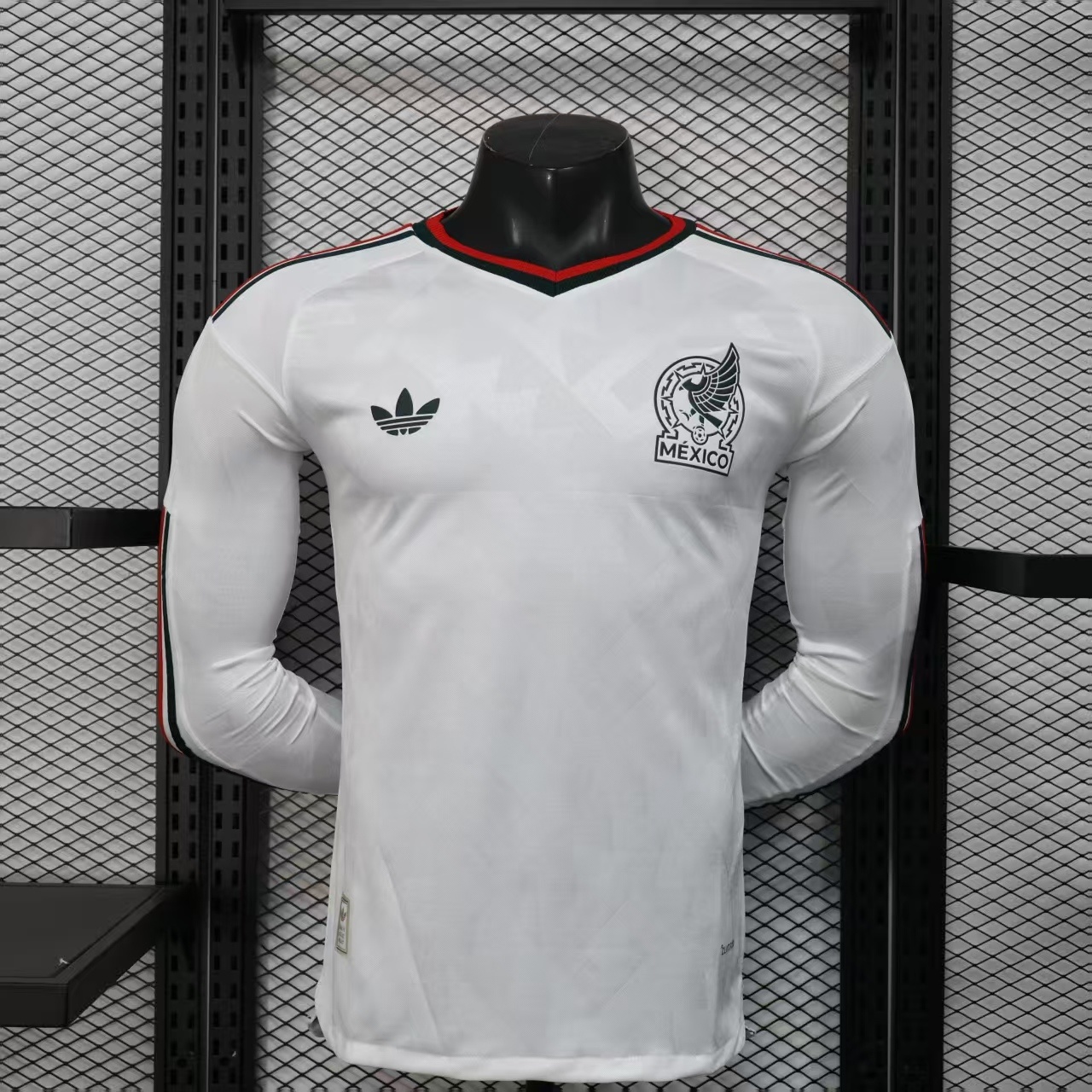 2026 Player Version Langarm Mexiko Auswärts Fußballtrikot AAA Fan-Qualität