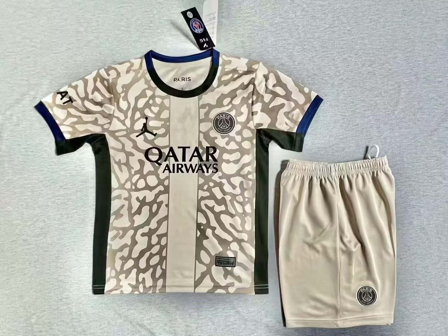 2023/2024 Psg Paris Saint-Germain Fourth Away Football Shirt AAA fan-grade Kids Size