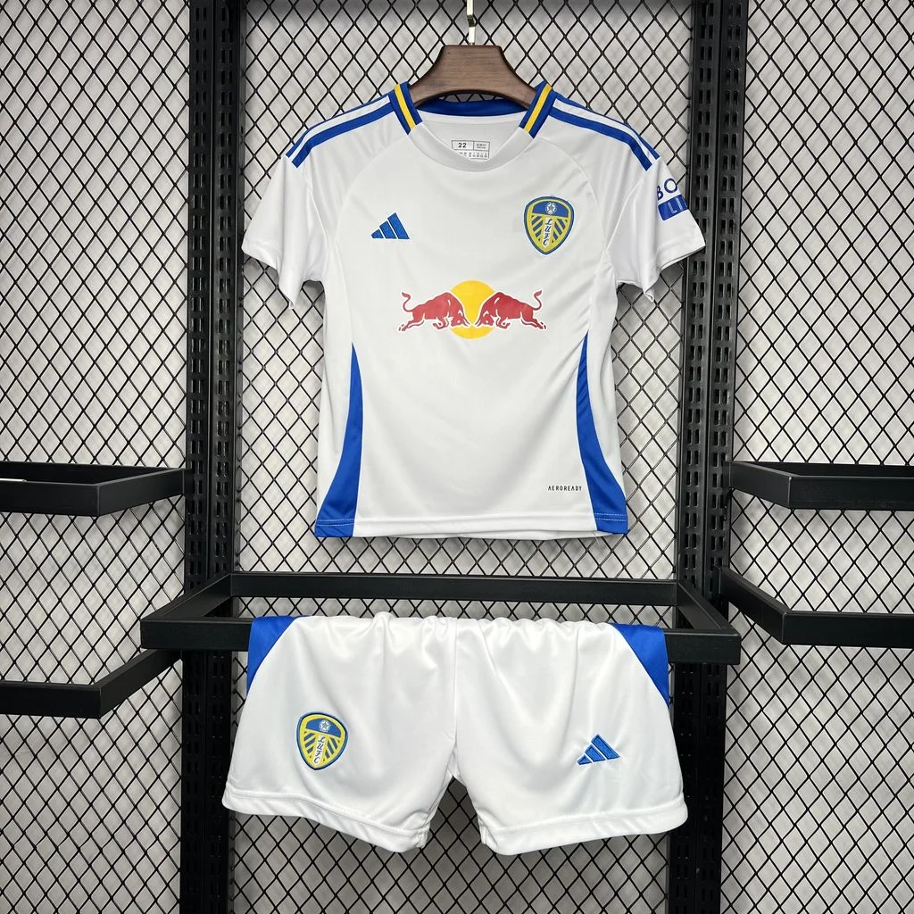 2024/2025 Leeds United Home Football Jersey Shirt AAA fan-grade Kids Size
