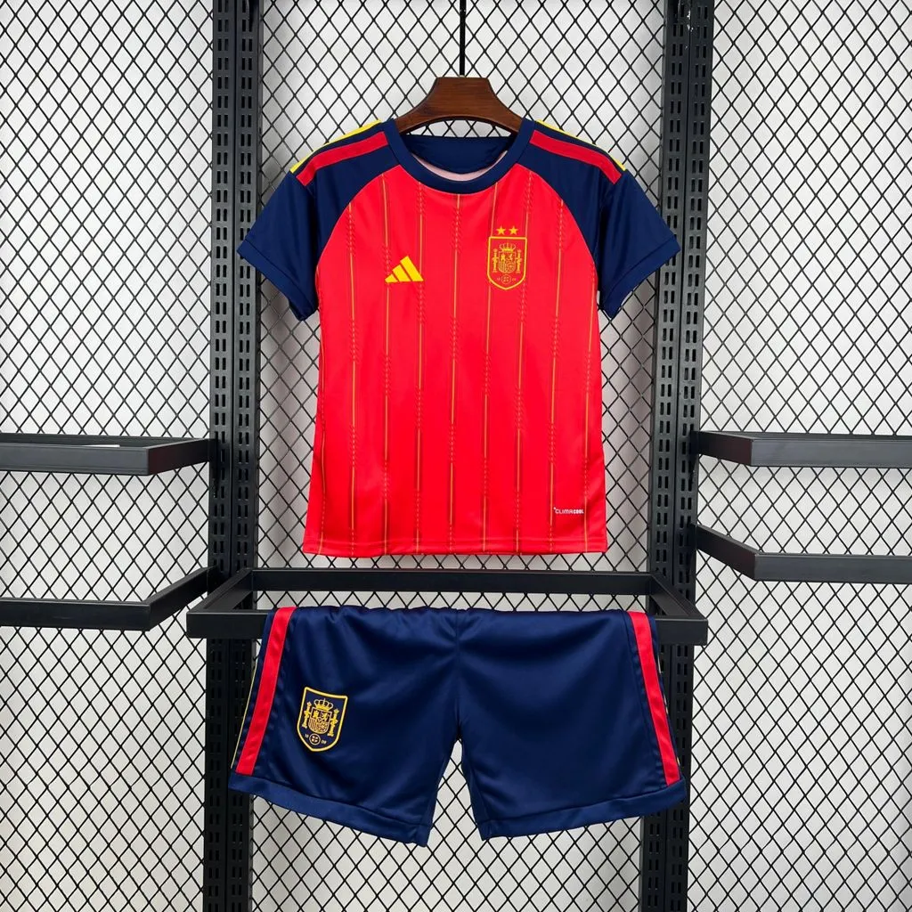 2026 Spain Home Football Shirt 1:1 Thai Quality Kids Size