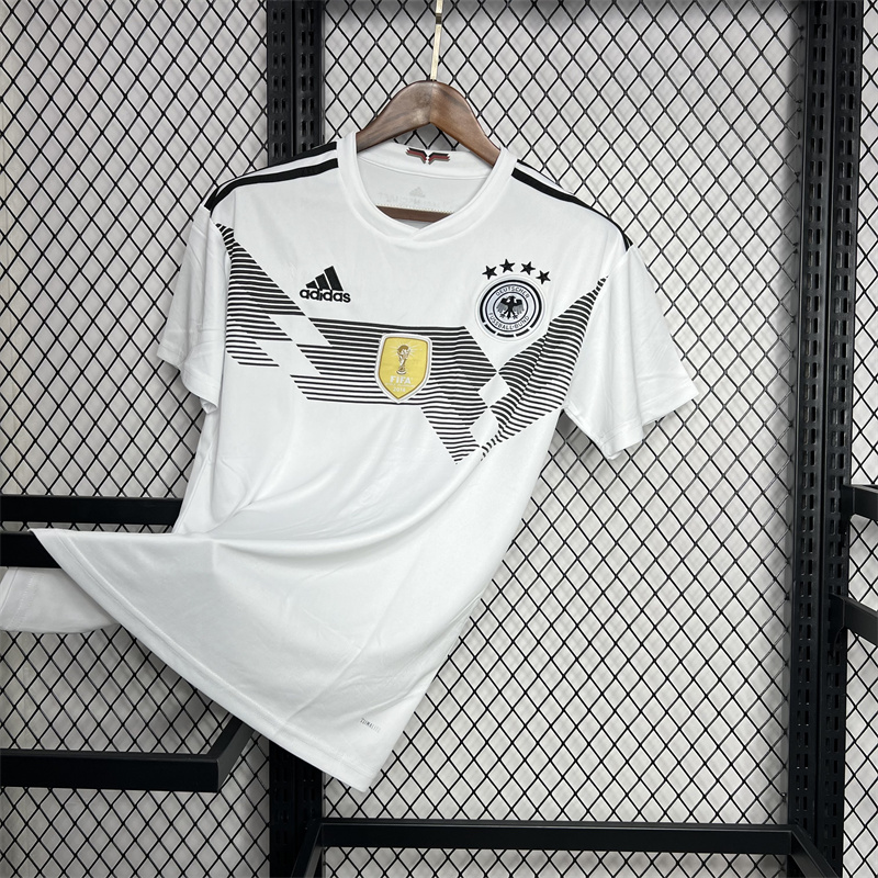 2018 Retro Germany Home Soccer Jersey AAA fan-grade — view 3