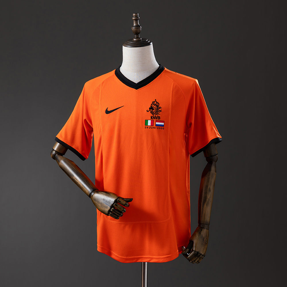 Maillot rétro 2000 Pays-Bas Équipe Nationale Domicile AAA qualité fan