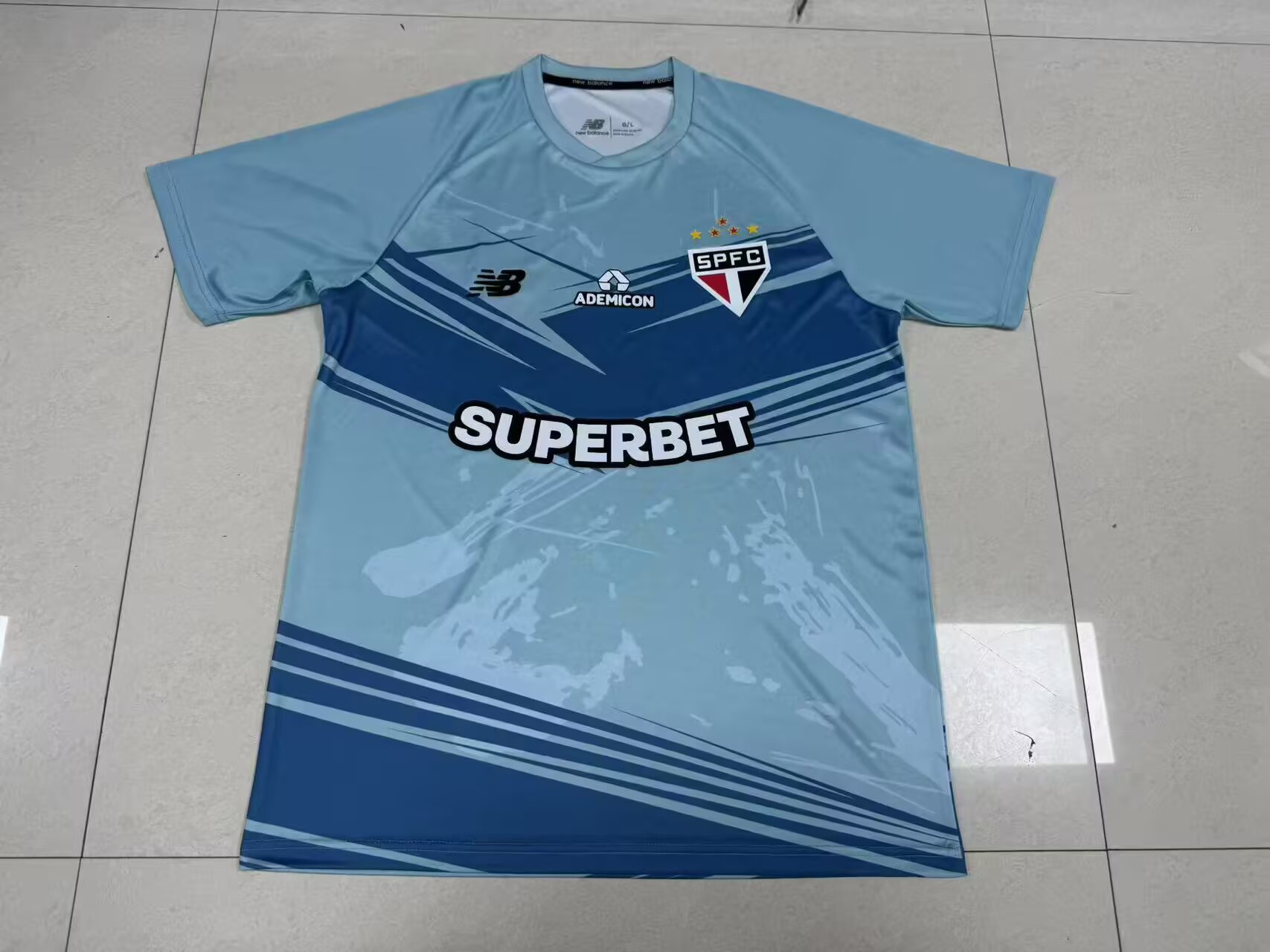 2025/2026 São Paulo Training uniform Blue Football Jersey AAA fan-grade