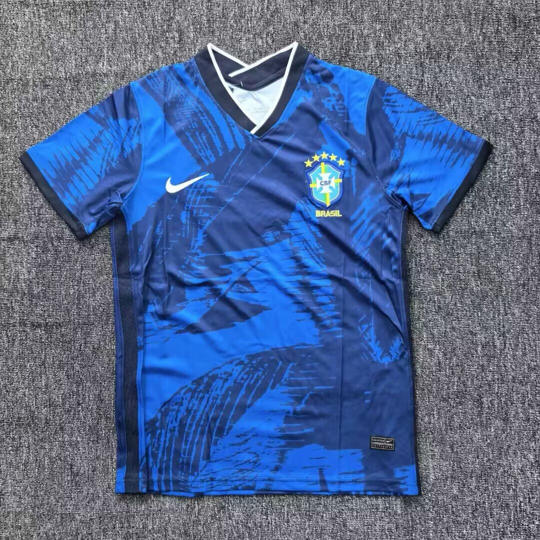 2025/2026 Brazil Special Edition Blue Football Jersey AAA fan-grade