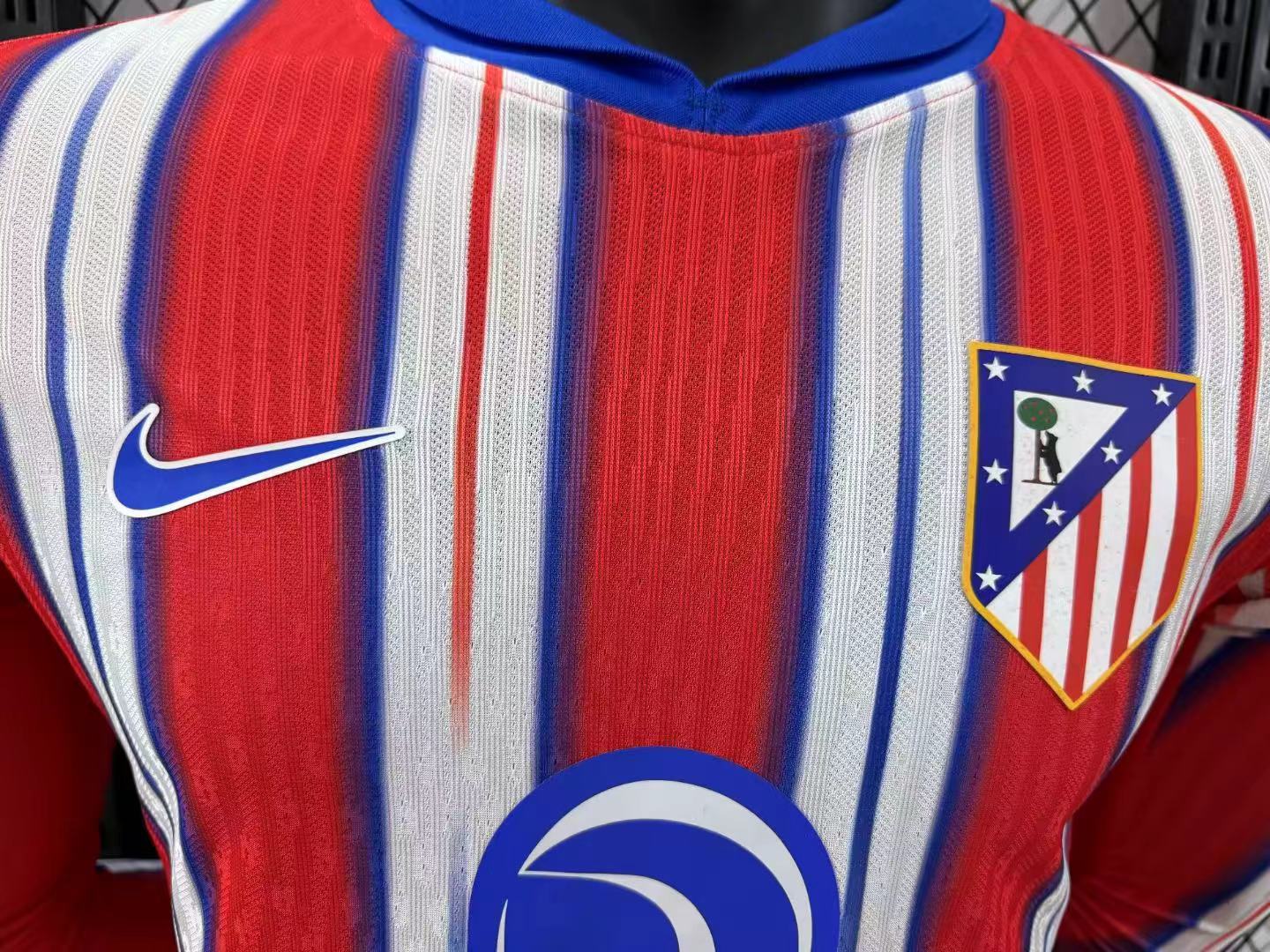 2024/2025 Player Version Atletico Madrid Home Long Sleeve AAA fan-grade — view 4
