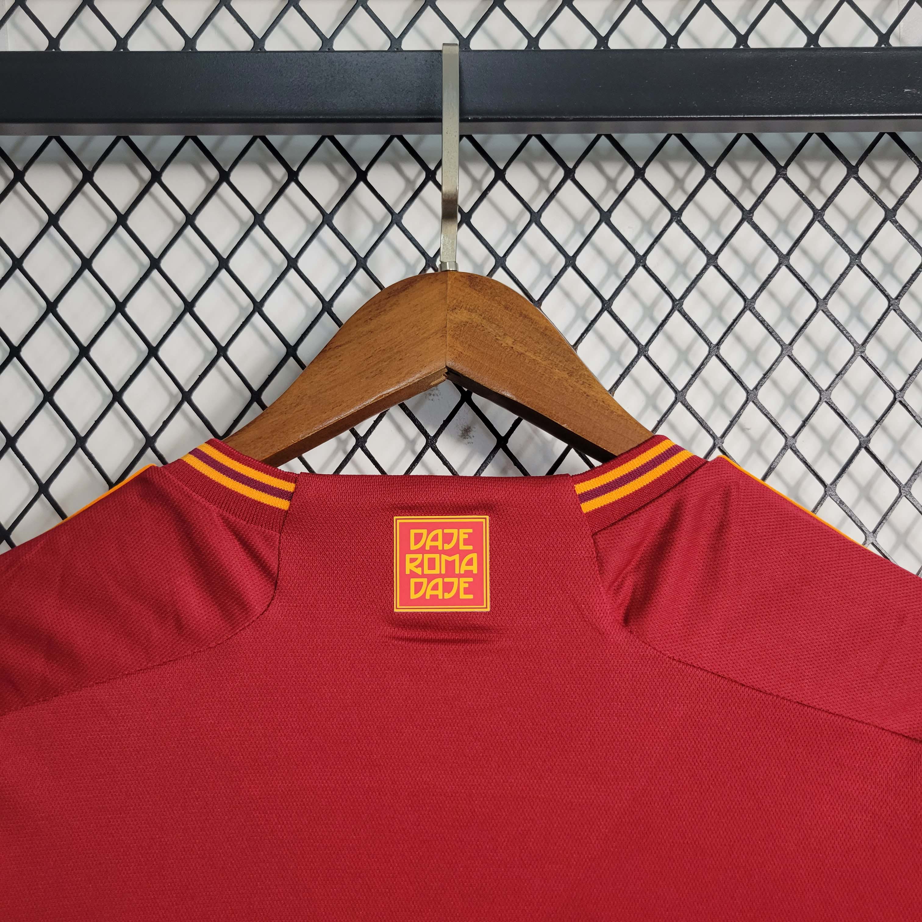 2023/2024 Roma Home Soccer Jersey AAA fan-grade — view 5
