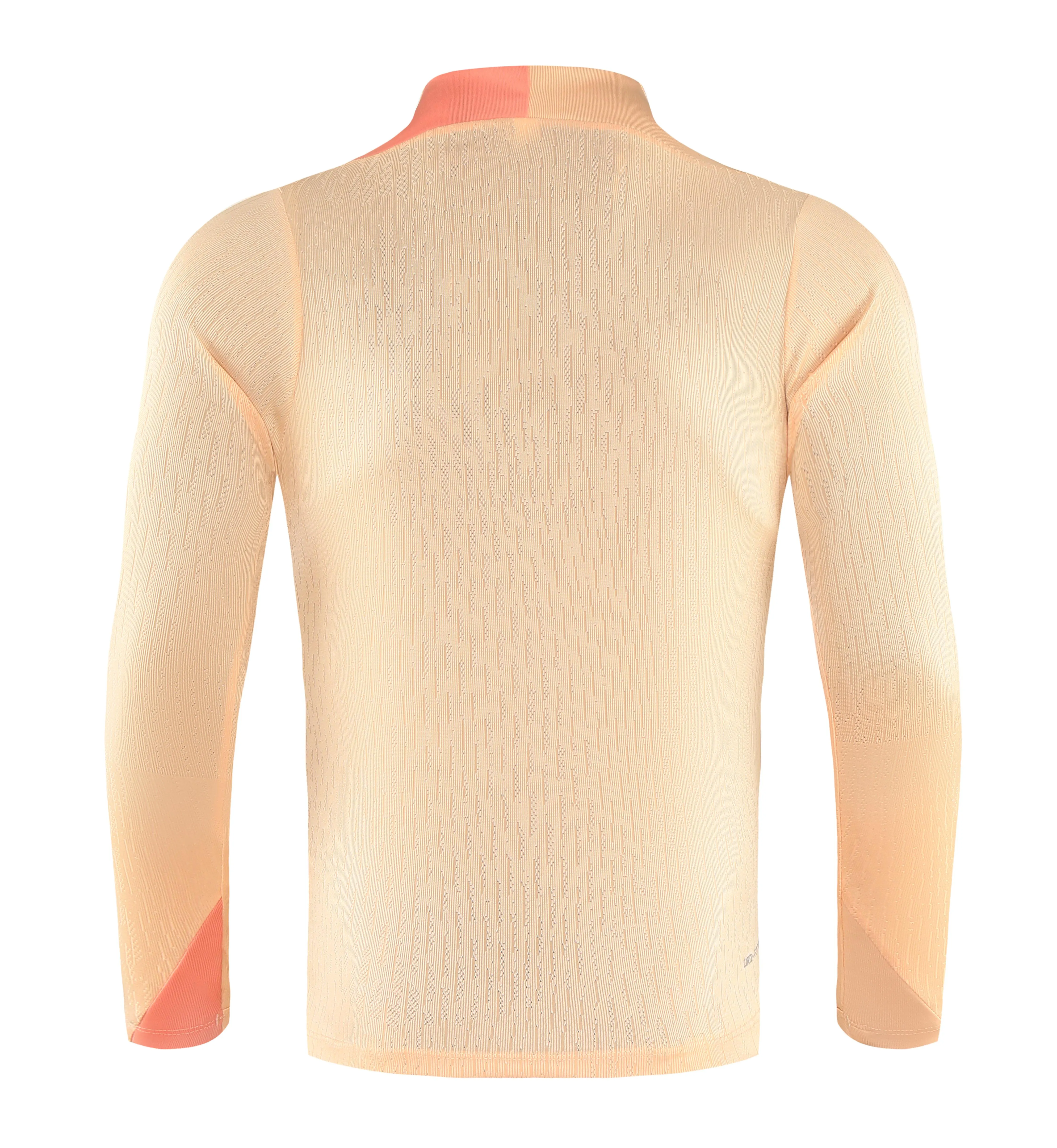 2025/2026 Barcelona beige Half-Pull Training Suit Jersey Set — view 4