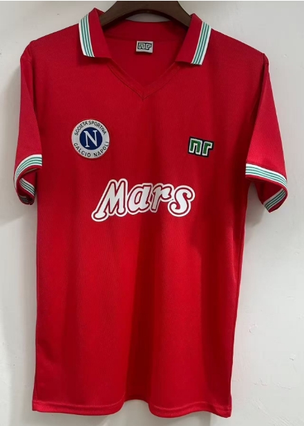 Camiseta de Fútbol Retro Tercera Equipación Visitante Napoli 1985/1986 Calidad Tailandesa