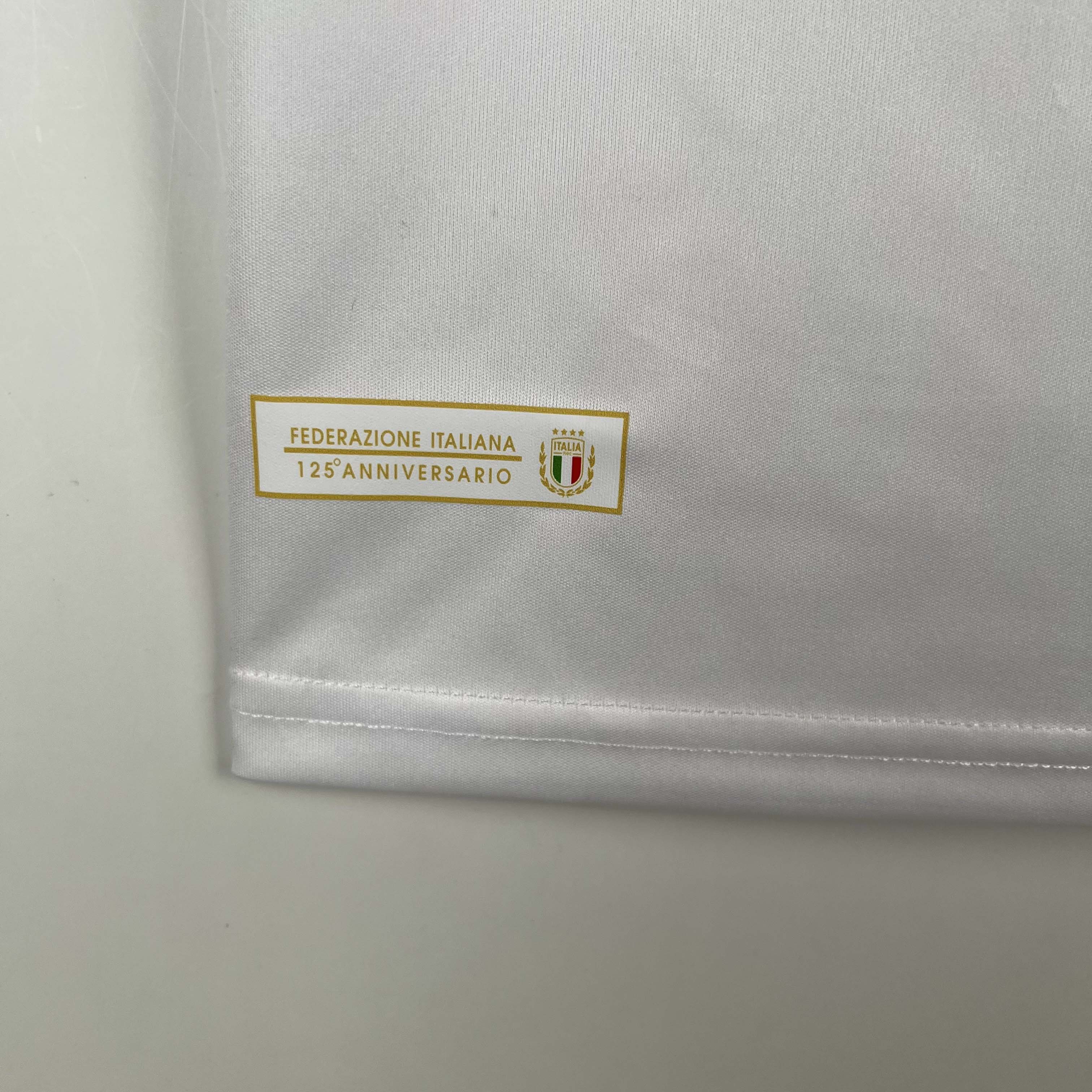 2023 Italy 125th Anniversary White Soccer Shirt — view 7