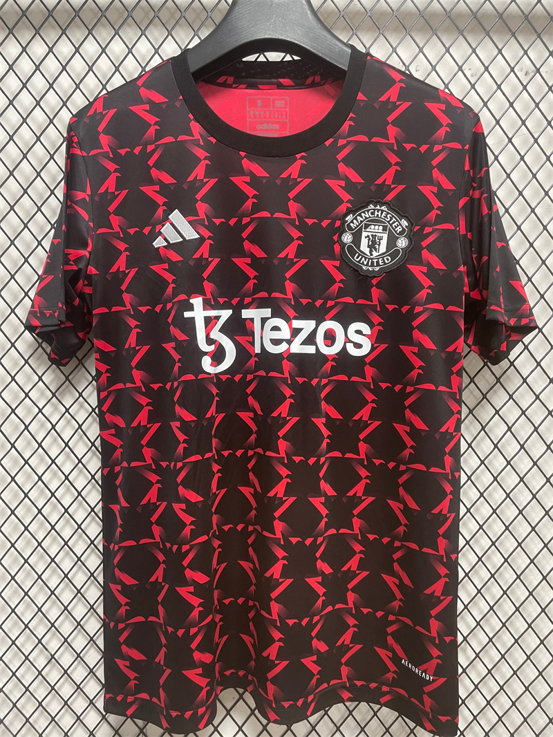 2024/2025 Pre-match Manchester United Training Jersey AAA fan-grade