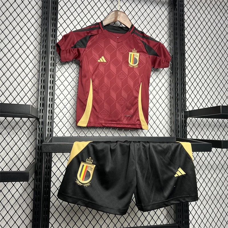 2024-2025 Belgium National Team Home Football Shirt AAA fan-grade Kids Size