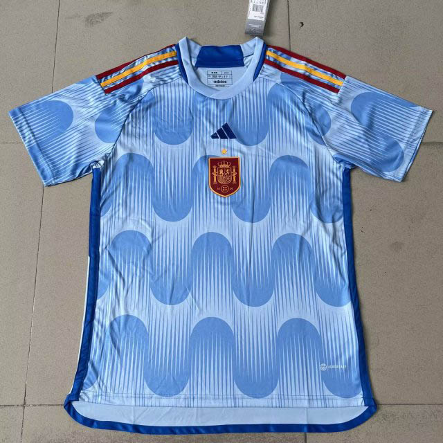 2022 FIFA World Cup Spain Away Soccer Shirt — main view
