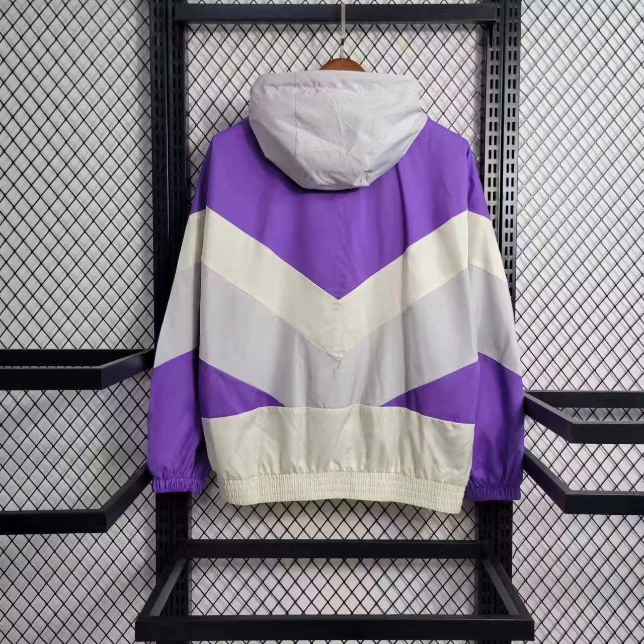2023 Arsenal Windbreaker Purple Soccer Jersey AAA fan-grade — view 2