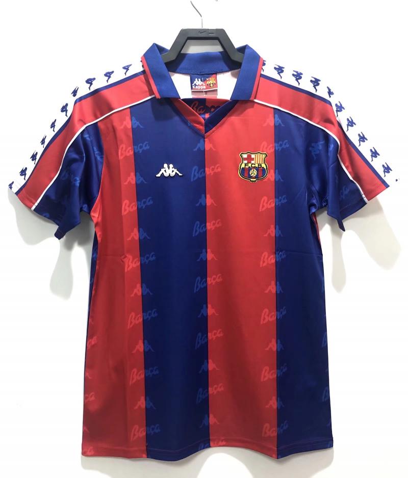 1992/1995 Maillot de Football Domicile Rétro Barcelona Qualité Thaï