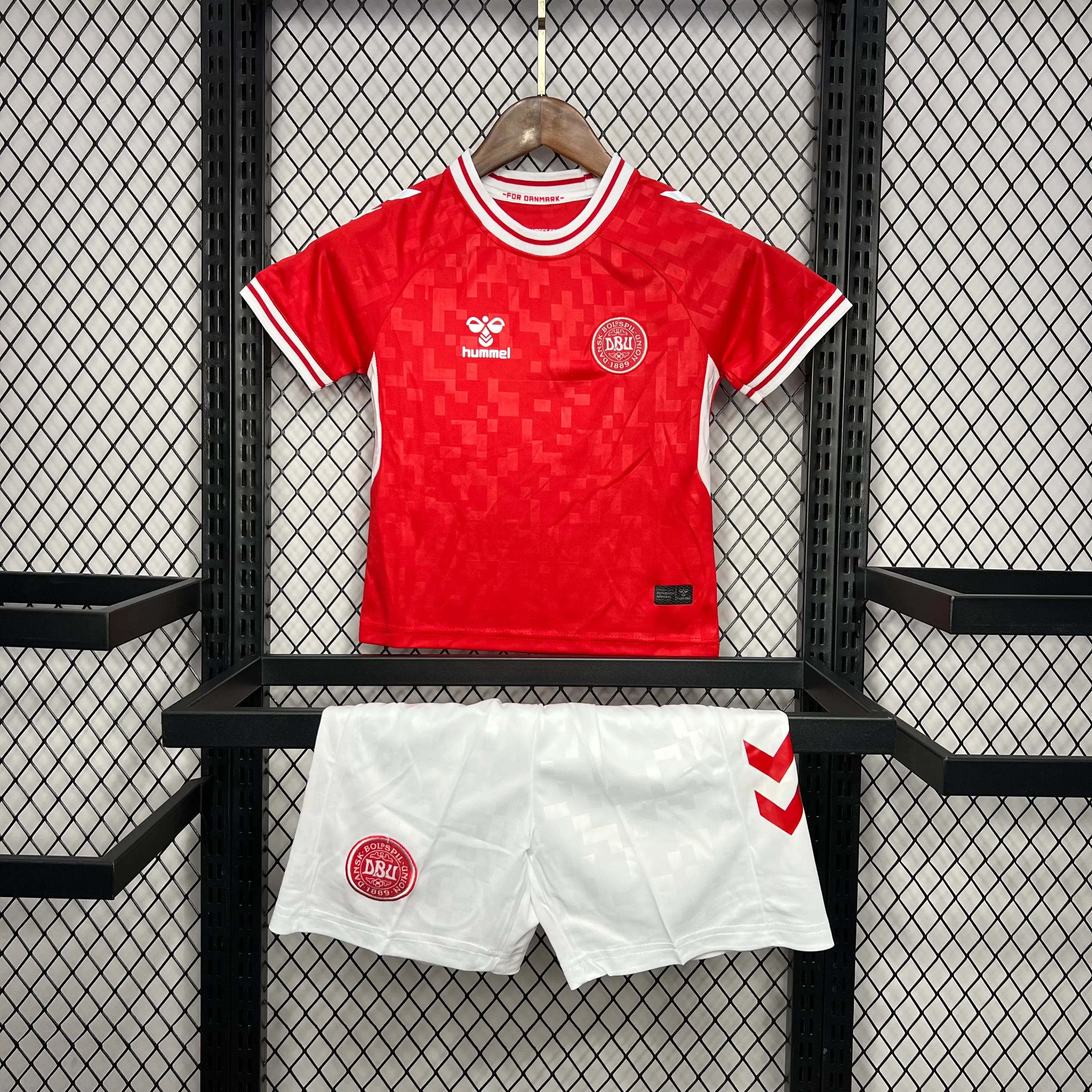 2024-2025 Denmark National Team Home Football Shirt AAA fan-grade Kids Size
