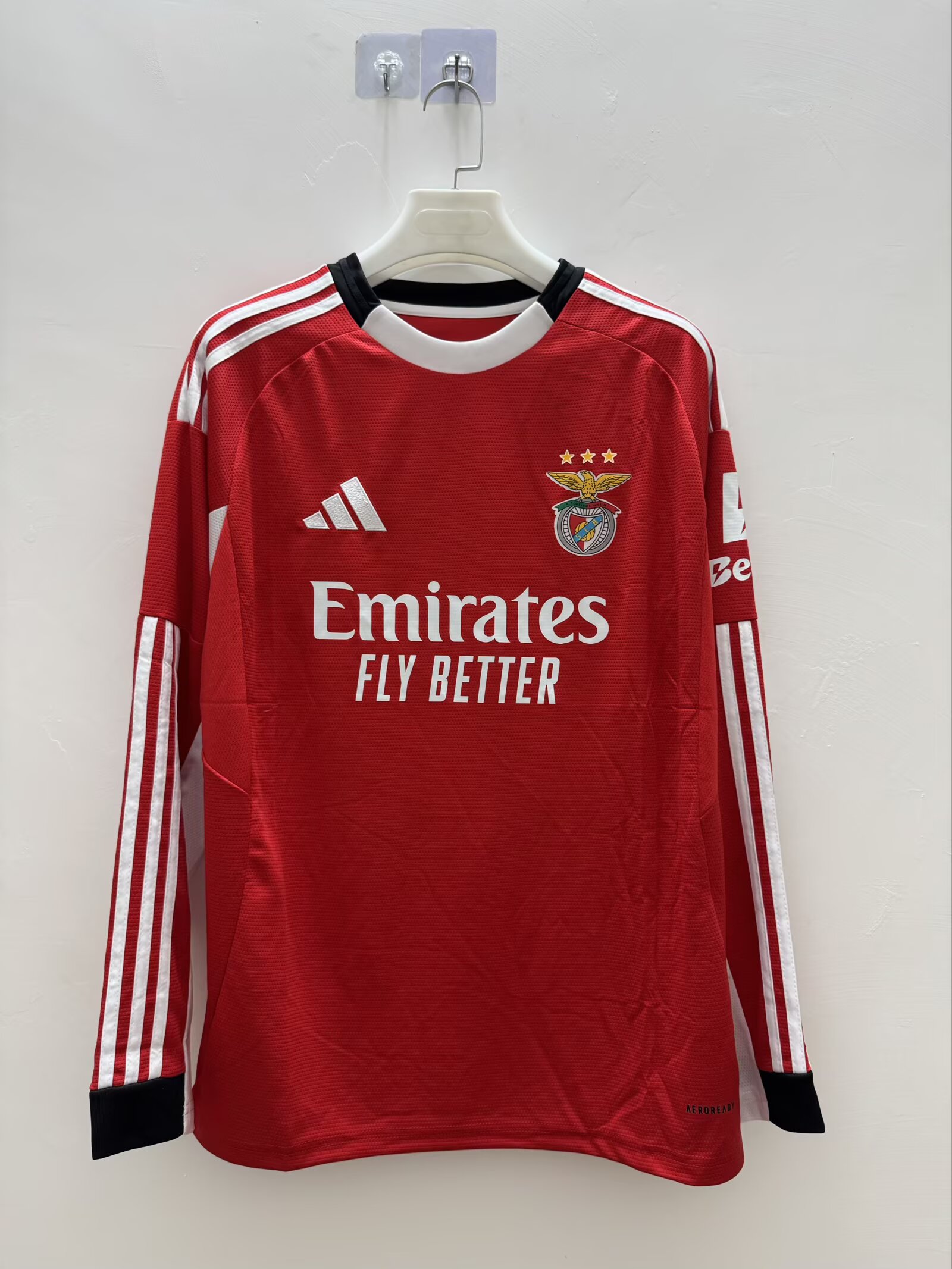 2025/2026 Long Sleeves Benfica Home Football Jersey AAA fan-grade