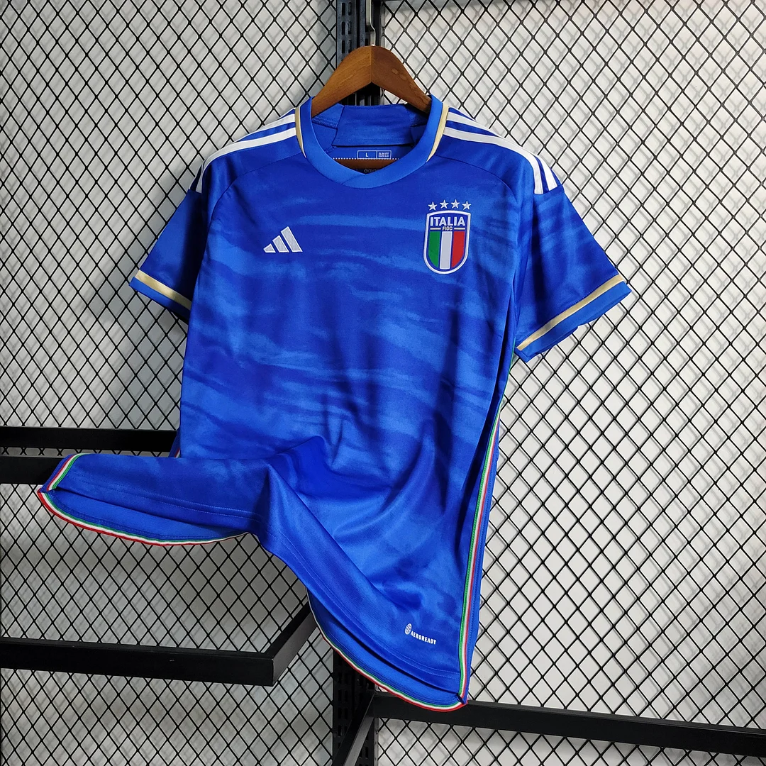 2023 Italy Home Soccer Shirt — view 6