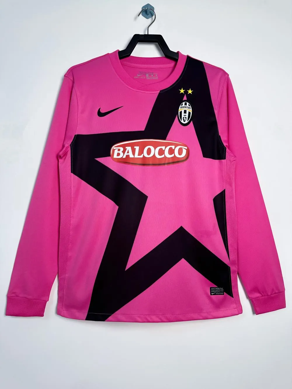 Camisa de Futebol Retro Juventus Visitante Manga Longa 2011/2012 Qualidade Tailandesa