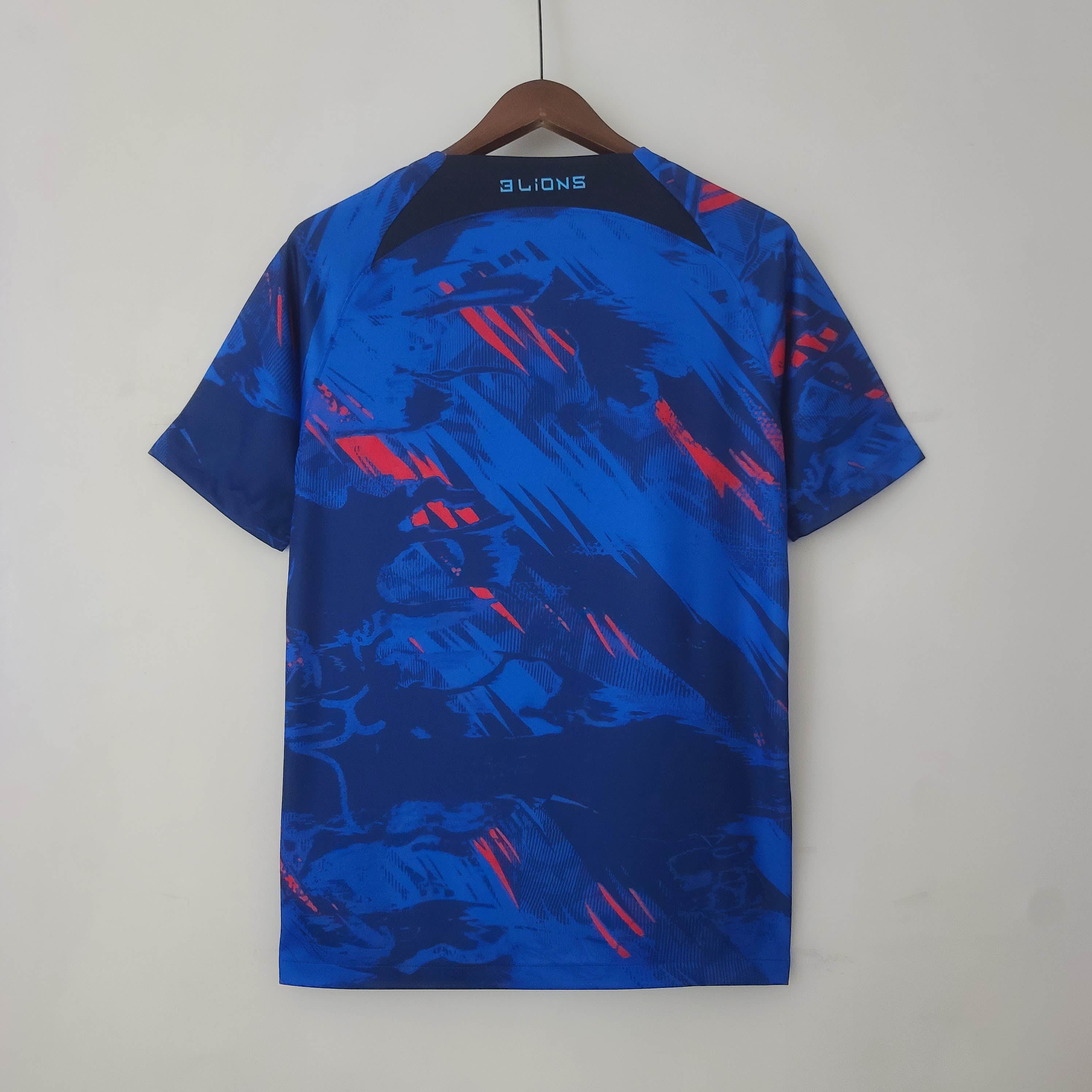 2022 England Nationalmannschaft Trainingskleidung Blau — view 2
