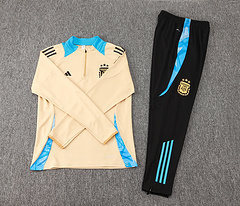 2024-2025 Argentina Half-Pull Training Suit Khaki Jersey Set — view 7